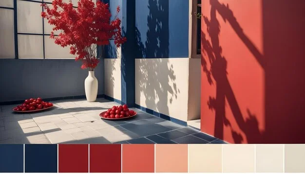 Enhancing Aesthetics with Contrasting Colors and Mood Setting Tiles