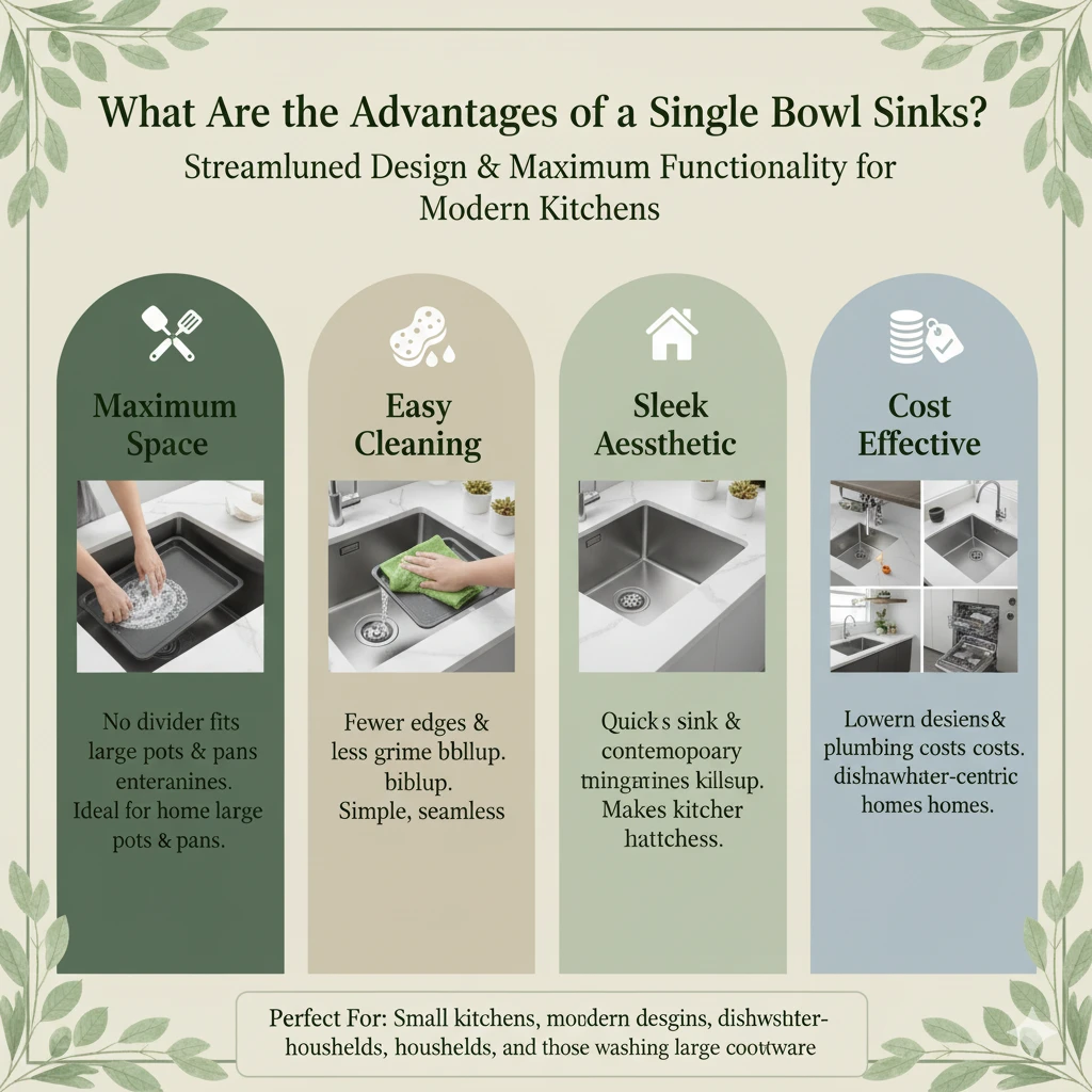What Are the Advantages of Single Bowl Sinks