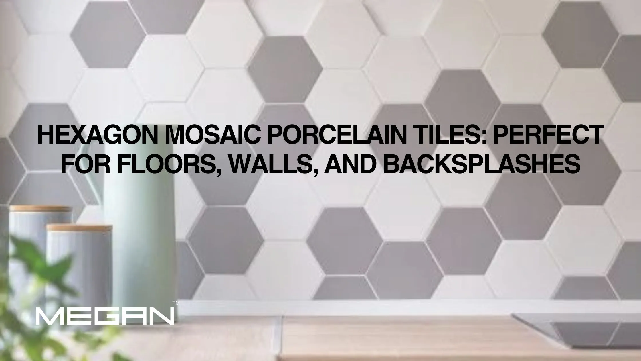 Hexagon Mosaic Porcelain Tiles: Perfect for Floors, Walls, and Backsplashes